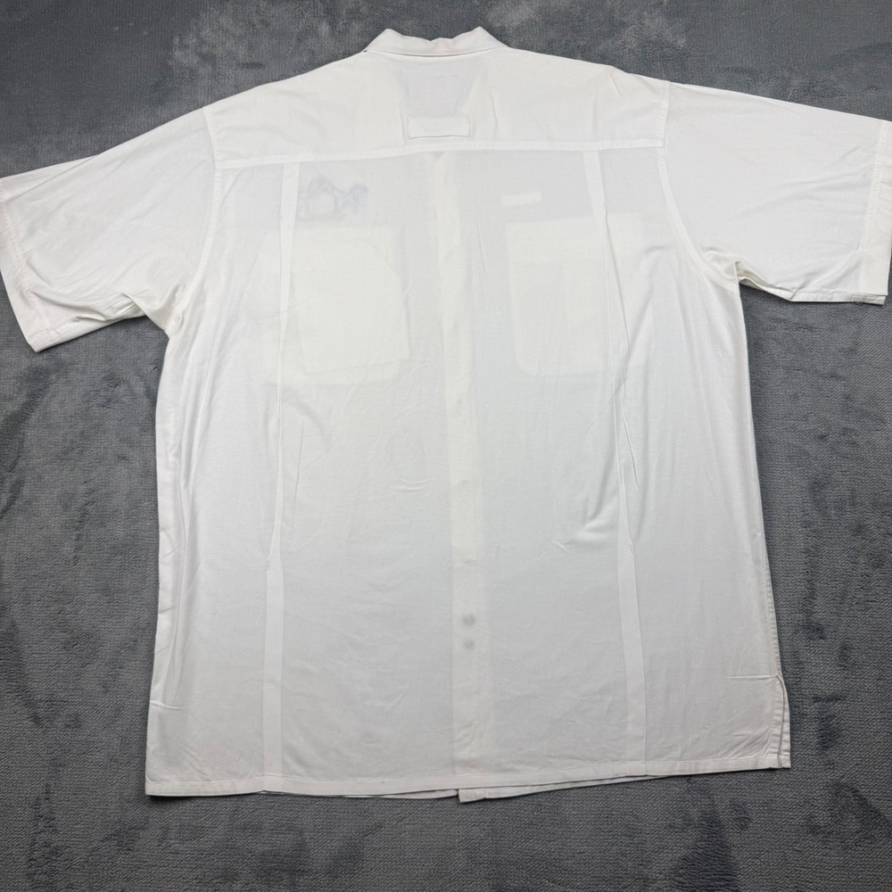 Penn Reels International Fishing Shirt Mens XL White Cotton Short Sleeve Marlin - Picture 7 of 7